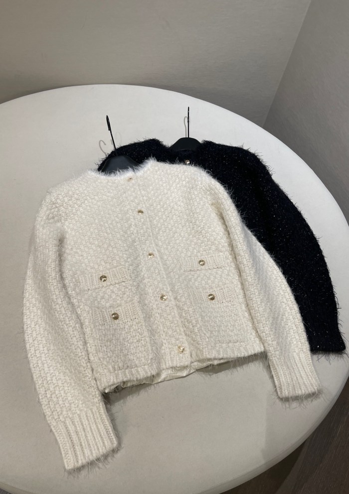 NIGO Moncler Women's Autumn and Winter Solid Color Single Breasted Wool Tweed Patchwork Puffer Down Long Sleeve Jacket #nigo73445