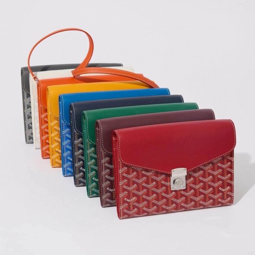 NIGO GOYARD Chypre Men's And Women's Solid Color Detachable Adjustable Shoulder Strap Canvas Collocation Calfskin Shoulder Crossbody Bag Bags #nigo73462