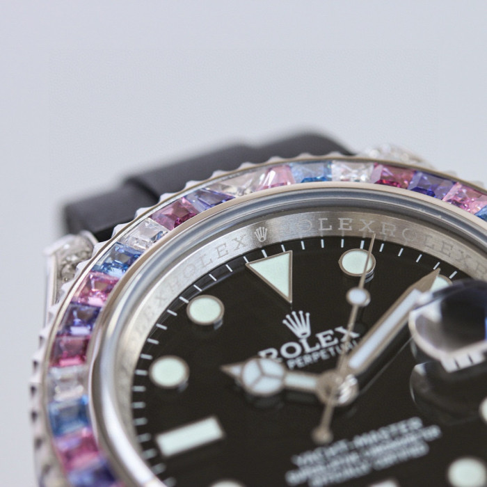 NIGO Rolex Men's Women's Fashion Yacht Prestige Collection 40mm Diameter 904 Steel Mechanical Watch Bezel Diamonds Casual Wristwatch Watch ﻿#nigo71647