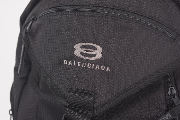 NIGO Balenciaga Unity Men's Black Adjustable Shoulder Strap Flap Buckle Closure Nylon Fabric Shoulder Bag Bags #nigo73466