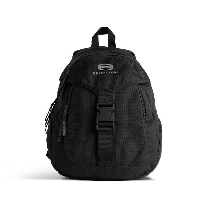 NIGO Balenciaga Unity Men's Black Adjustable Shoulder Strap Flap Buckle Closure Nylon Fabric Shoulder Bag Bags #nigo73466