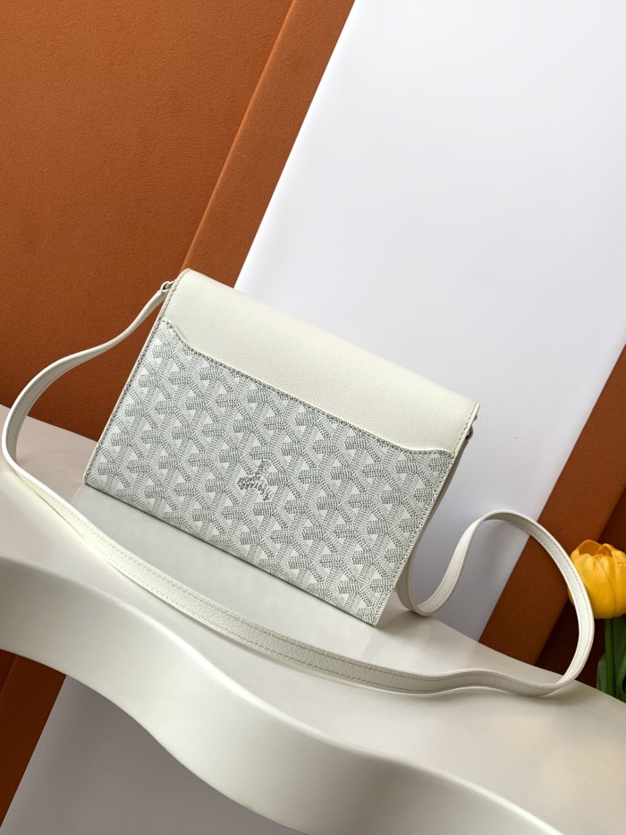 NIGO GOYARD Chypre Men's And Women's Solid Color Detachable Adjustable Shoulder Strap Canvas Collocation Calfskin Shoulder Crossbody Bag Bags #nigo73462
