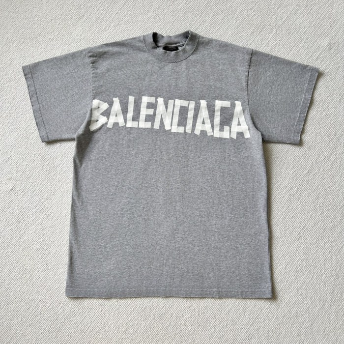 NIGO Balenciaga Men's Summer Letter Logo Print Round Neck Regular Fit Short Sleeve T-Shirt #nigo73475