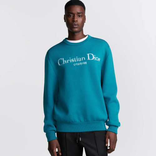 NIGO Dior Men's Autumn and Winter Solid Color Logo Letter Embroidery Round Neck Long Sleeve Sweater #nigo73469