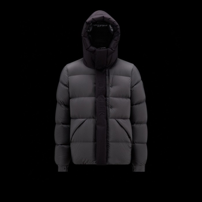 NIGO Moncler Men's Winter Letter Logo Embroidery Zipper Hooded Short Puffer Down Long Sleeve Jacket #nigo73486
