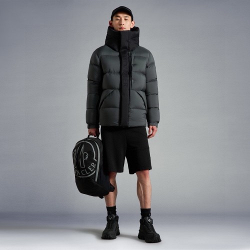 NIGO Moncler Men's Winter Letter Logo Embroidery Zipper Hooded Short Puffer Down Long Sleeve Jacket #nigo73486