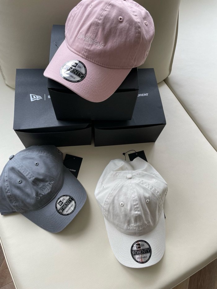 NIGO SAINT LAURENT Men's and Women's Solid Color Embroidered Logo Pattern Cotton Duck Tongue Cap Hat #nigo73488