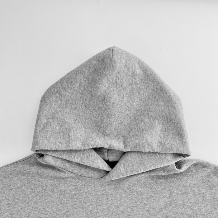 NIGO Balenciaga Men's Spring and Autumn Gray Letter Logo Printed Hooded Long Sleeve Sweatshirt Pullover #nigo73489