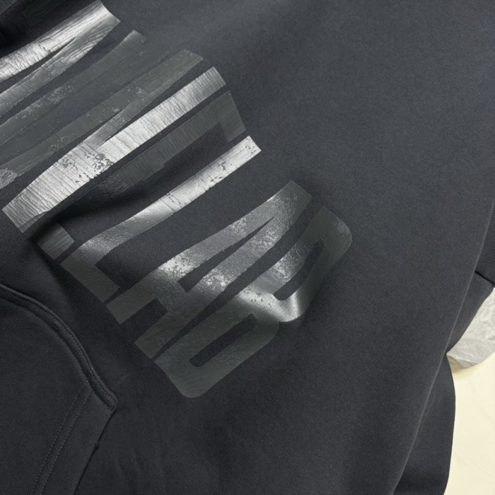 NIGO Balenciaga Men's Spring & Autumn Gray Letter Print Loose Hooded Drop Shoulder Long Sleeve Sweatshirt Tie Sweatpants Pants #nigo73496
