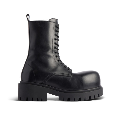 NIGO Balenciaga Stomper Men's Autumn And Winter Solid Color Round Toe Zipper Black Cowhide Short Boots Casual Shoes Ngvp #nigo9443