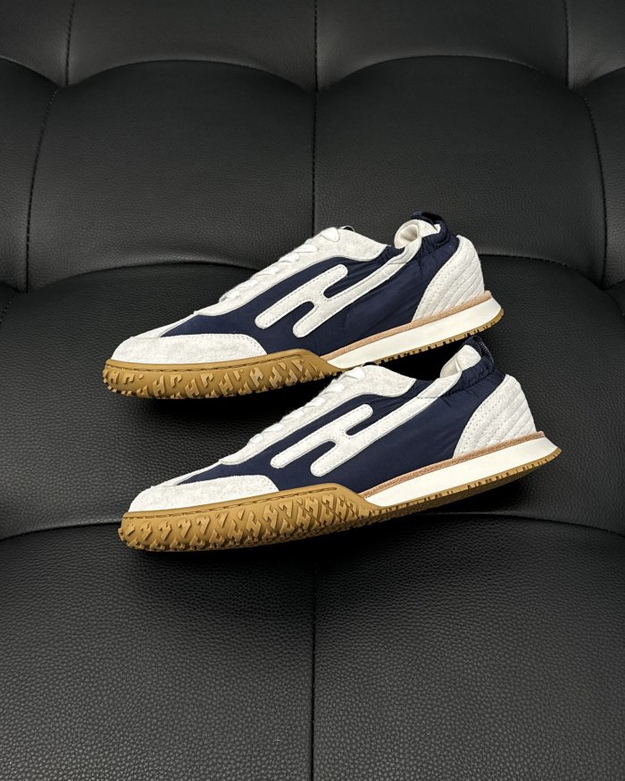 NIGO Hermes Jet Men's Colorblocked Round Toe Lace-Up Lifestyle Casual Shoes #nigo73515