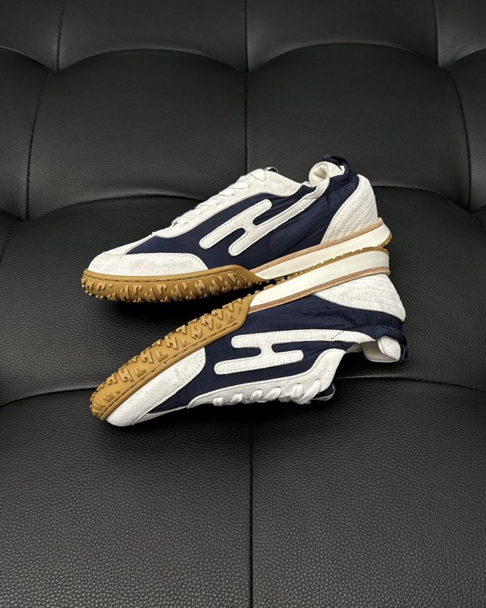 NIGO Hermes Jet Men's Colorblocked Round Toe Lace-Up Lifestyle Casual Shoes #nigo73515