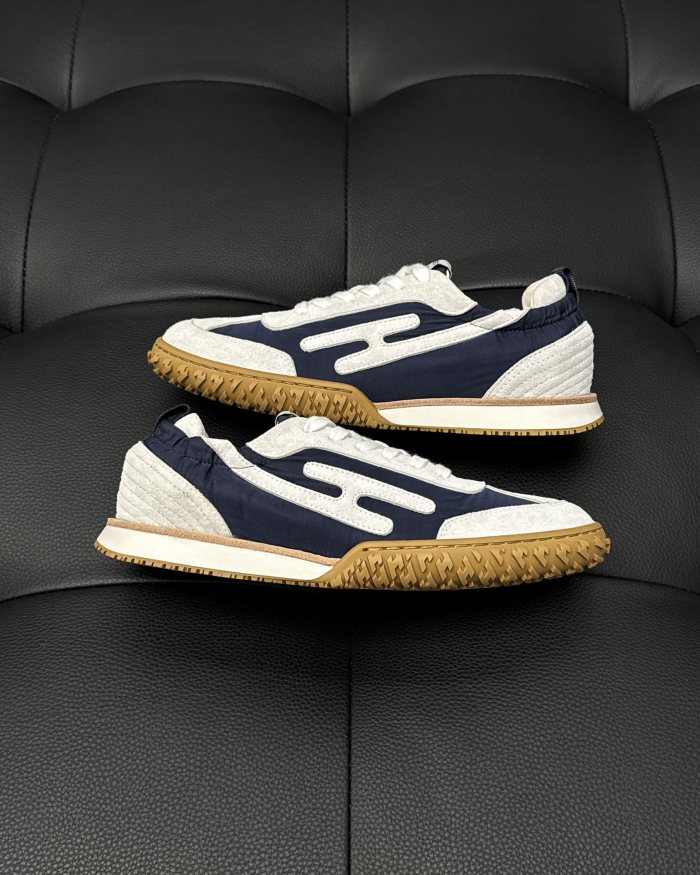 NIGO Hermes Jet Men's Colorblocked Round Toe Lace-Up Lifestyle Casual Shoes #nigo73515