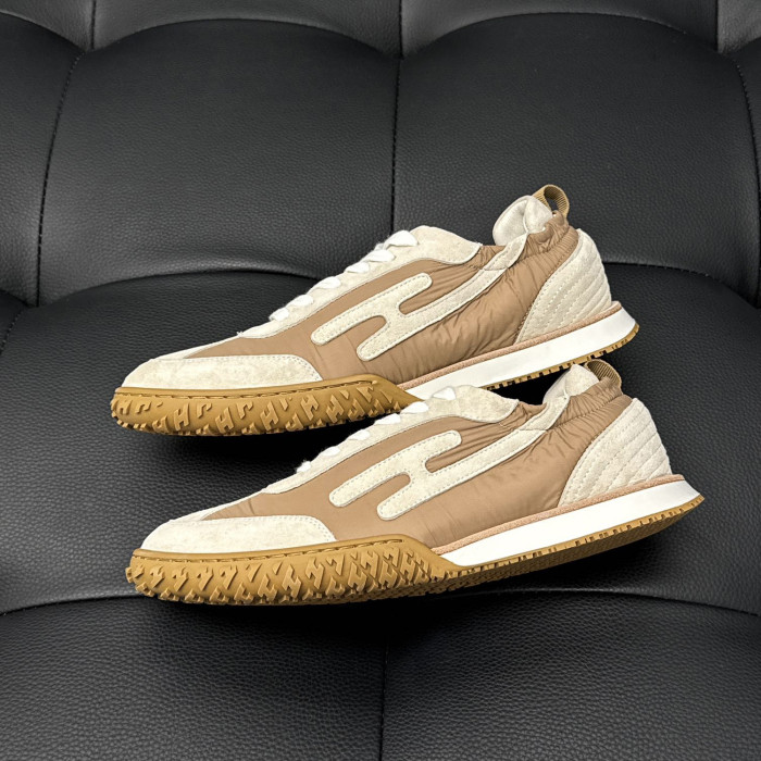 NIGO Hermes Jet Men's Colorblocked Round Toe Lace-Up Lifestyle Casual Shoes #nigo73515