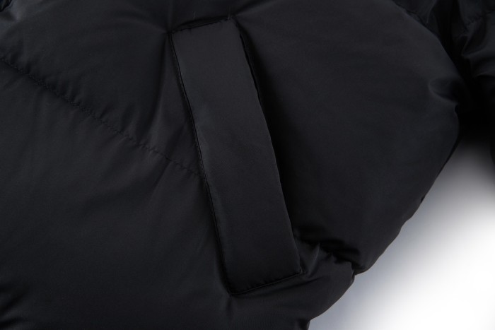 NIGO Balenciaga X Adidas Men's Winter Black Logo Print Stand Collar Puffer Down Jacket #nigo73539