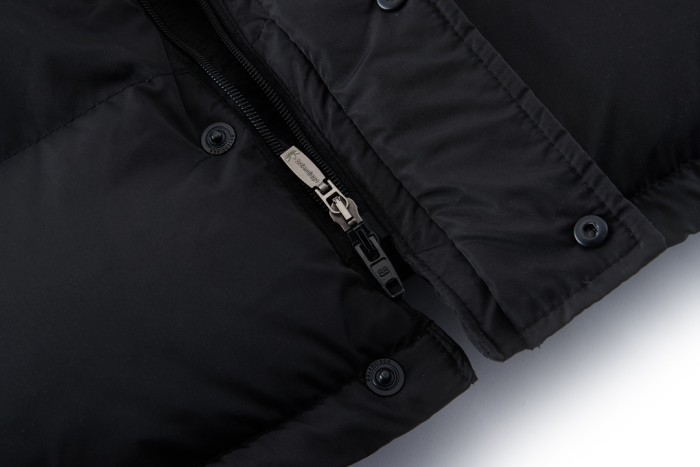 NIGO Balenciaga X Adidas Men's Winter Black Logo Print Stand Collar Puffer Down Jacket #nigo73539