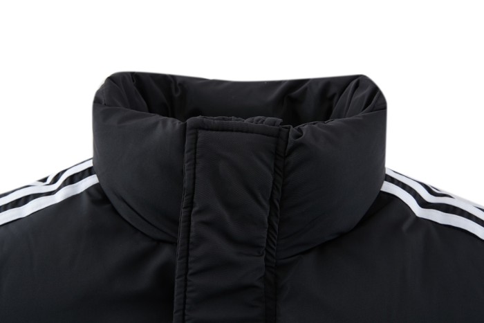 NIGO Balenciaga X Adidas Men's Winter Black Logo Print Stand Collar Puffer Down Jacket #nigo73539