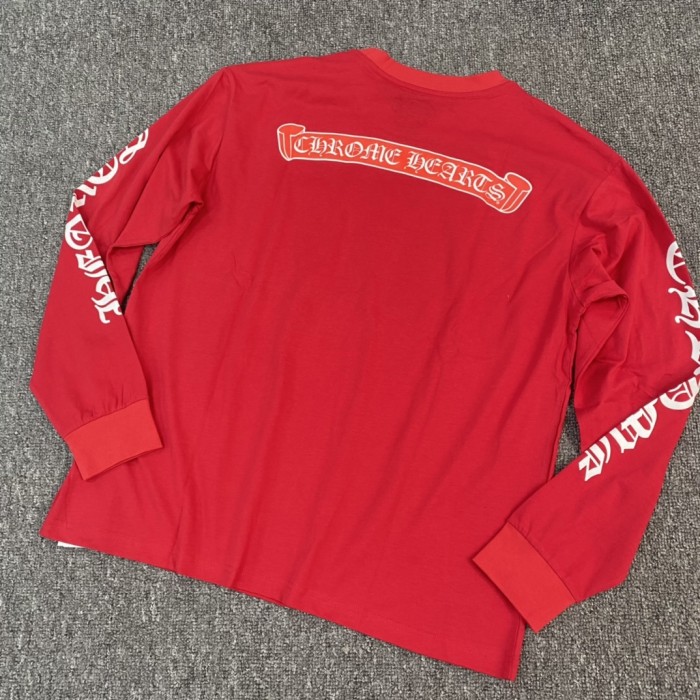 NIGO Chrome Hearts Men's Spring/Summer Solid Color Long Sleeve T-Shirt #nigo73551