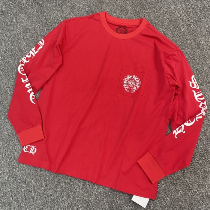 NIGO Chrome Hearts Men's Spring/Summer Solid Color Long Sleeve T-Shirt #nigo73551