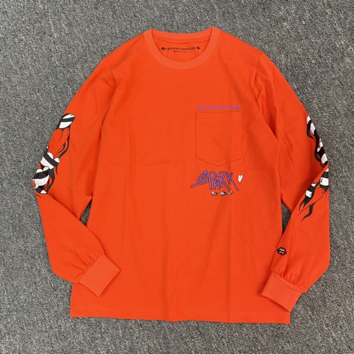 NIGO Chrome Hearts Men's Spring/Summer Solid Color Long Sleeve T-Shirt #nigo73551