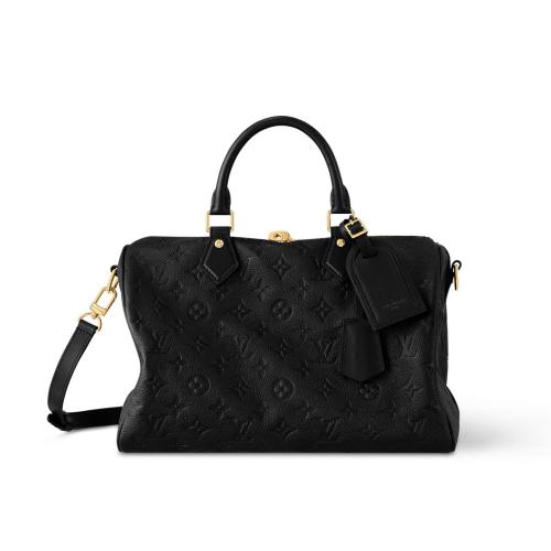 NIGO Louis Vuitton Speedy Soft 30 Women's Solid Color Detachable Adjustable Shoulder Strap Zipper Closure Cow Leather Single Shoulder Crossbody Handbag Bag Bags #nigo73548