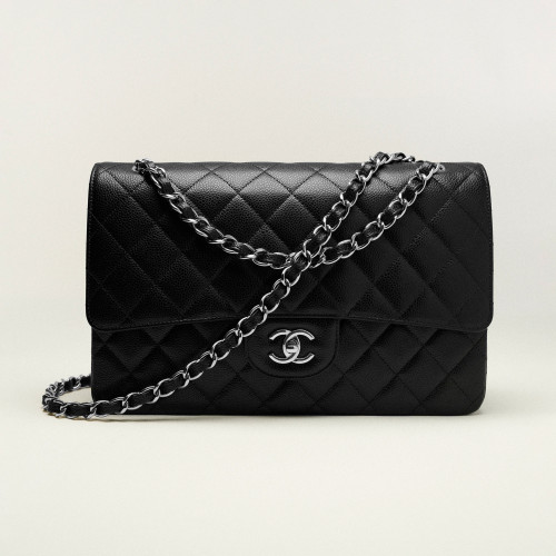 NIGO Chanel Women Classic Flap Solid Color Particle Embossed Calfskin Chain Bag Mouth Cover Bag Casual Shoulder Bags #nigo71675