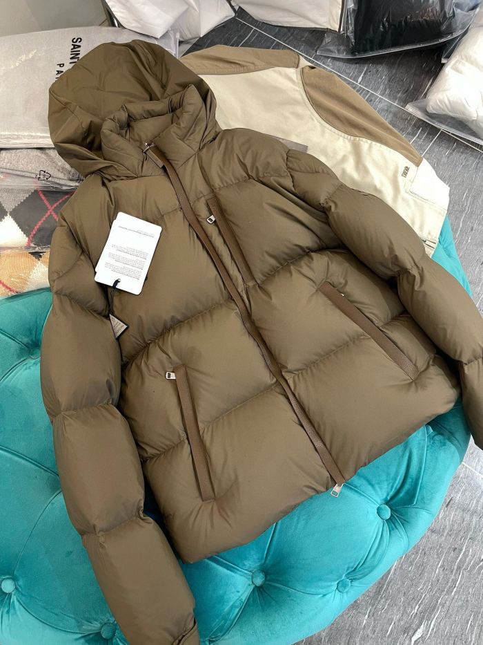 NIGO Moncler Men's Autumn and Winter Solid Color Standing Collar Zipper Long Sleeve Puffer Down Jacket #nigo73584