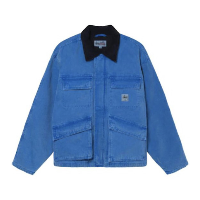 NIGO Stussy Men's Autumn and Winter Solid Color Pocket Zipper Warm Workwear Long Sleeve Jacket #nigo73616