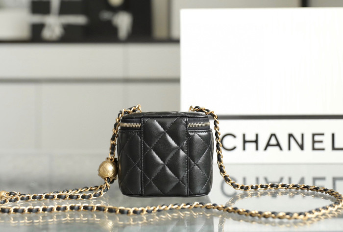 CHANEL Square Single Cosmetic Bag With Mirror Chain Bags #nigo56496