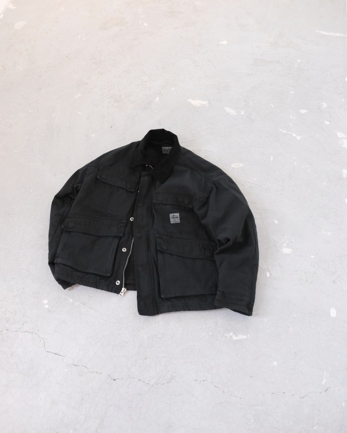 NIGO Stussy Men's Autumn and Winter Solid Color Pocket Zipper Warm Workwear Long Sleeve Jacket #nigo73616