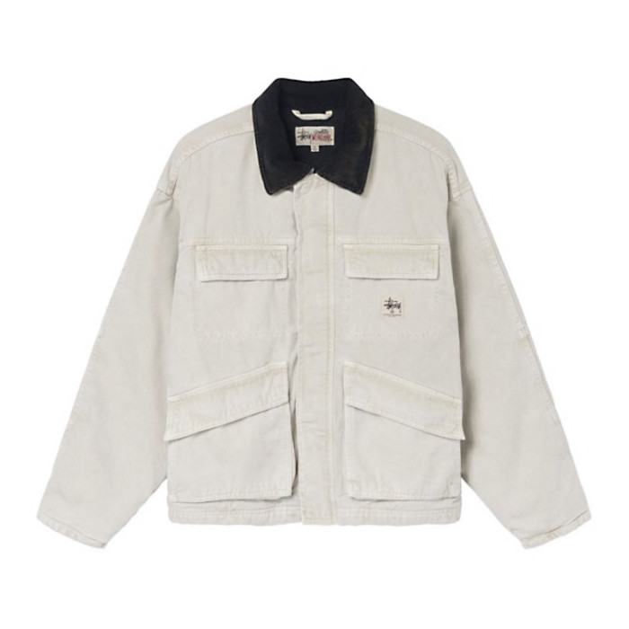 NIGO Stussy Men's Autumn and Winter Solid Color Pocket Zipper Warm Workwear Long Sleeve Jacket #nigo73616