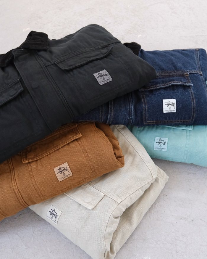 NIGO Stussy Men's Autumn and Winter Solid Color Pocket Zipper Warm Workwear Long Sleeve Jacket #nigo73616