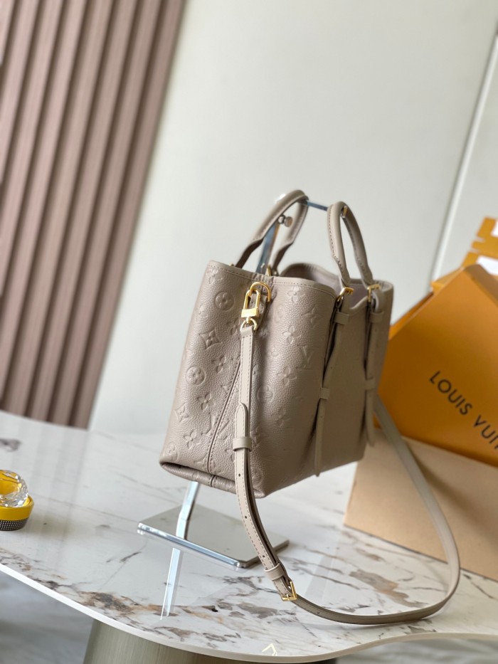 NIGO Louis Vuitton Babylone Tote Women's Solid Color Monogram Embossed Printed Adjustable Handle Leather Tote Bag Bags #nigo73636