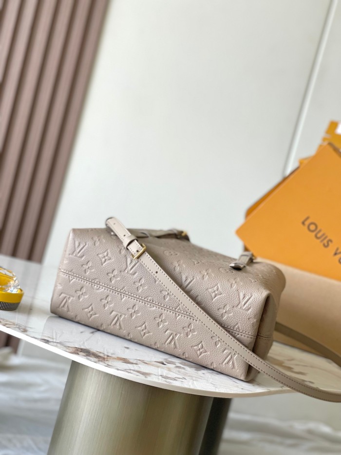 NIGO Louis Vuitton Babylone Tote Women's Solid Color Monogram Embossed Printed Adjustable Handle Leather Tote Bag Bags #nigo73636