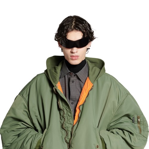 NIGO Balenciaga Men's Fall/Winter Dark Green Hooded Loose Zipper Long Sleeve Bomber Jacket Ngvp #nigo9465