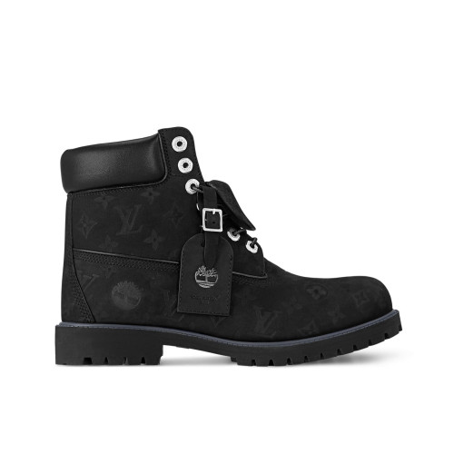 NIGO Louis Vuitton Men's And Women's Fall And Winter Old Flower Print Round Head Lace Up Embossed Waterproof Suede And Ankle Boots Martin Boots Shoes #nigo73648