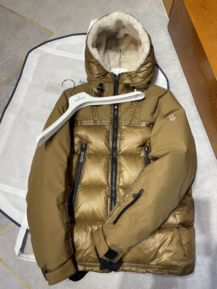 NIGO Moncler Men's Autumn and Winter Solid Color Splicing Hooded Zipper Long Sleeve Puffer Down Jacket #nigo73647