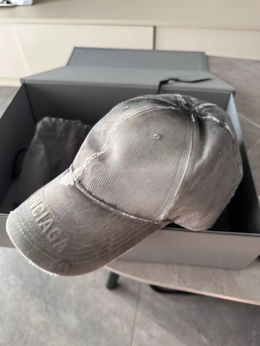 NIGO Balenciaga Men's and Women's Gray Twill Rivet Design Cotton Duck Hat Cap #nigo73644