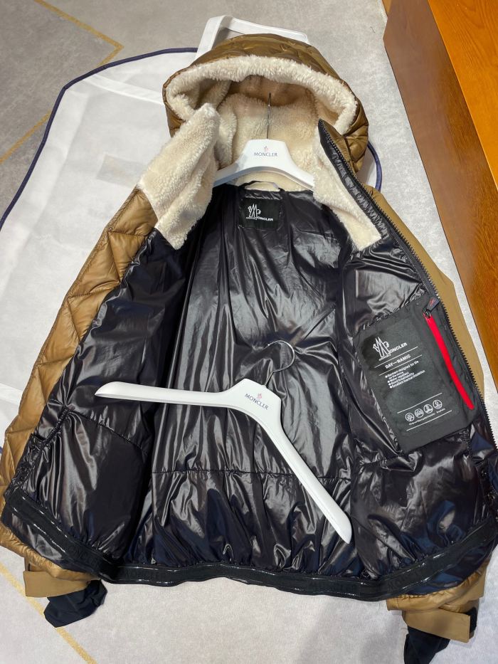NIGO Moncler Men's Autumn and Winter Solid Color Splicing Hooded Zipper Long Sleeve Puffer Down Jacket #nigo73647