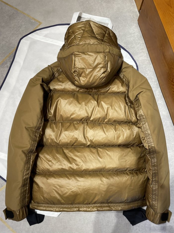 NIGO Moncler Men's Autumn and Winter Solid Color Splicing Hooded Zipper Long Sleeve Puffer Down Jacket #nigo73647