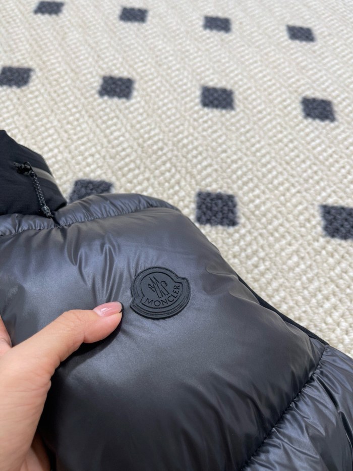 NIGO Moncler Men's Autumn and Winter Solid Color Zipper Standing Collar Puffer Down Vest #nigo73659
