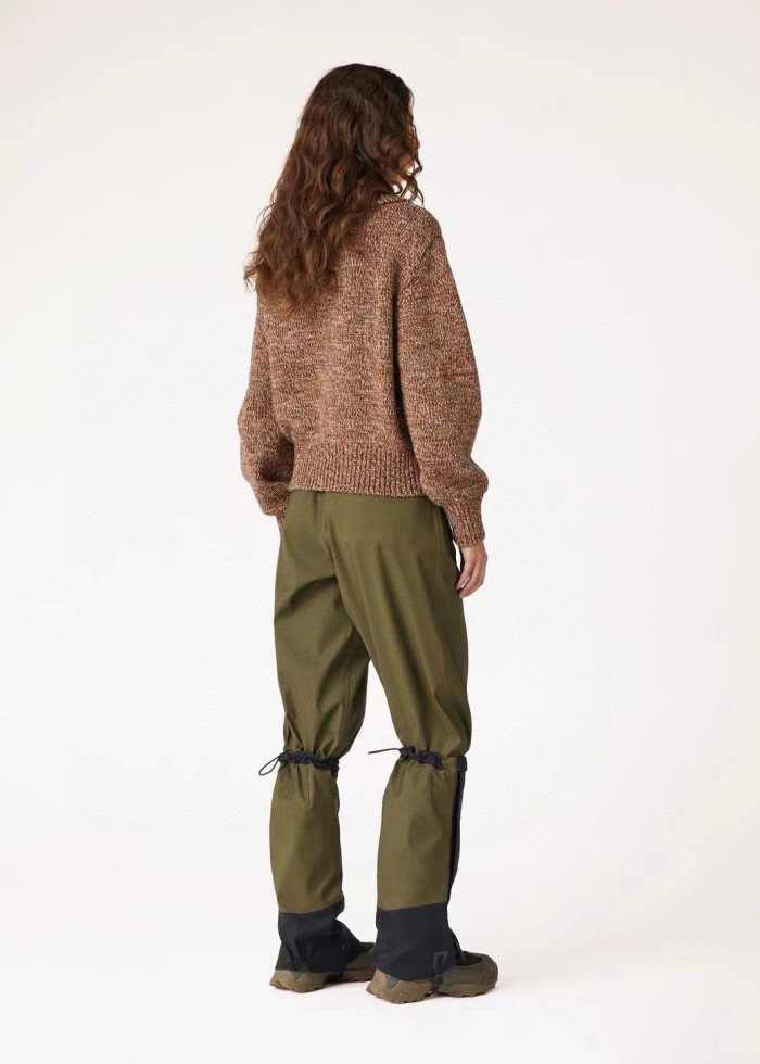 NIGO Loro Piana Women's Spring and Autumn Solid Color Cashmere Zipper Pilot Long Sleeve Knit Jacket #nigo73661
