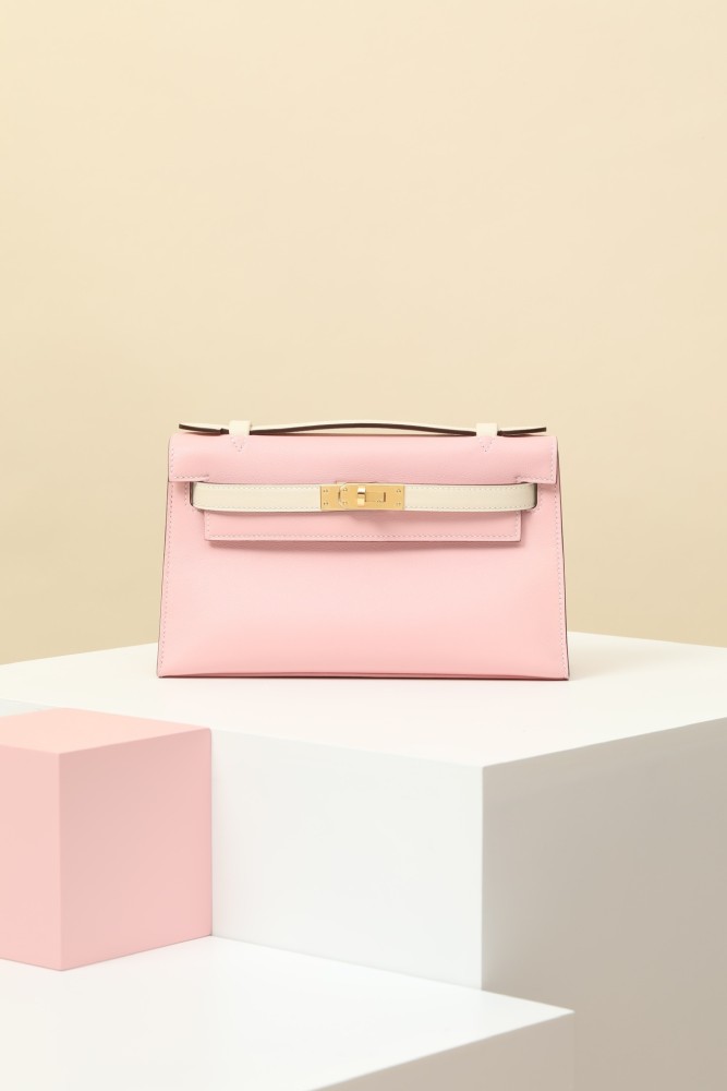 NIGO Hermes Women Pure Color Metal Buckle Cowhide Handbag Bag Bags #nigo73649