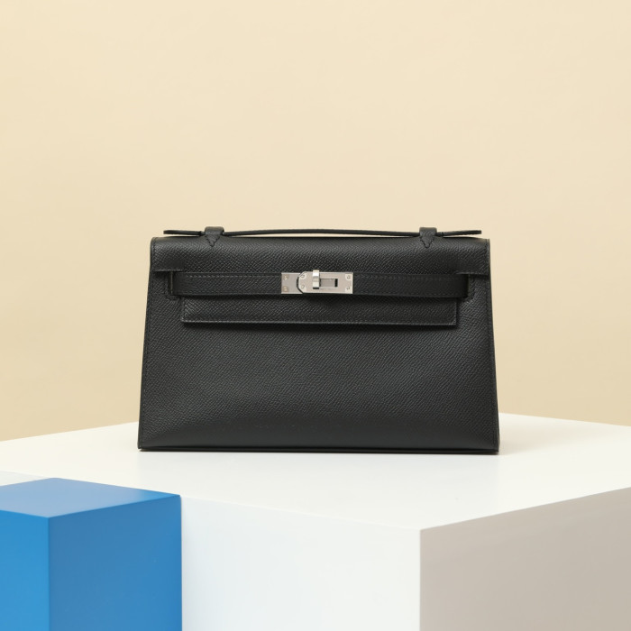 NIGO Hermes Women Pure Color Metal Buckle Cowhide Handbag Bag Bags #nigo73649