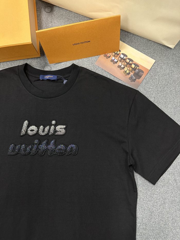 Louis Vuitton NIGO Beaded Embroidery Round Neck Short Sleeve T-Shirt #nigo94954