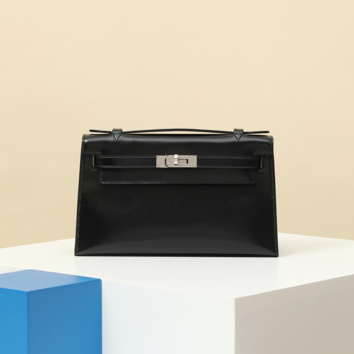 NIGO Hermes Women Pure Color Metal Buckle Cowhide Handbag Bag Bags #nigo73649