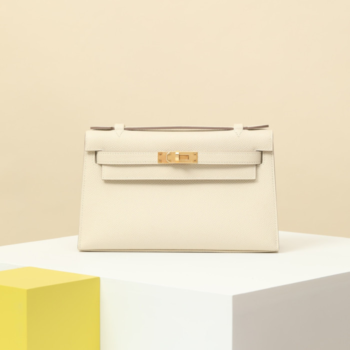 NIGO Hermes Women Pure Color Metal Buckle Cowhide Handbag Bag Bags #nigo73649