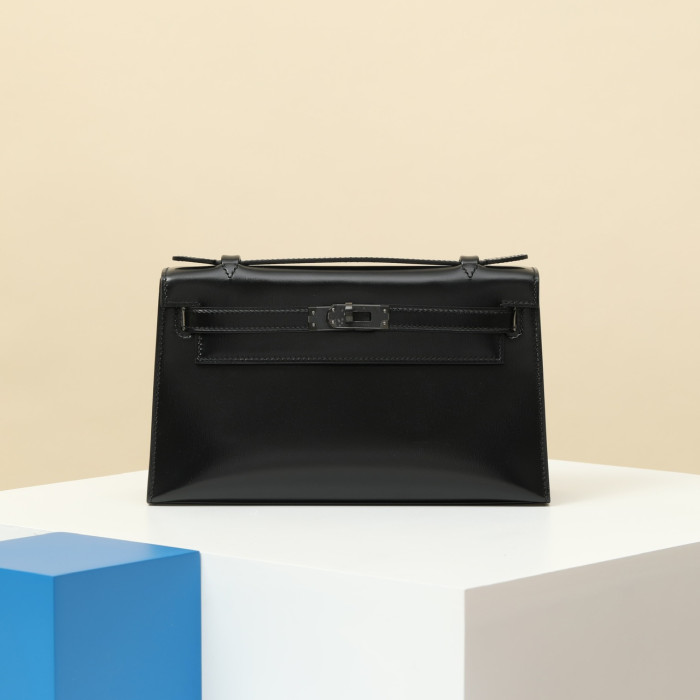 NIGO Hermes Women Pure Color Metal Buckle Cowhide Handbag Bag Bags #nigo73649