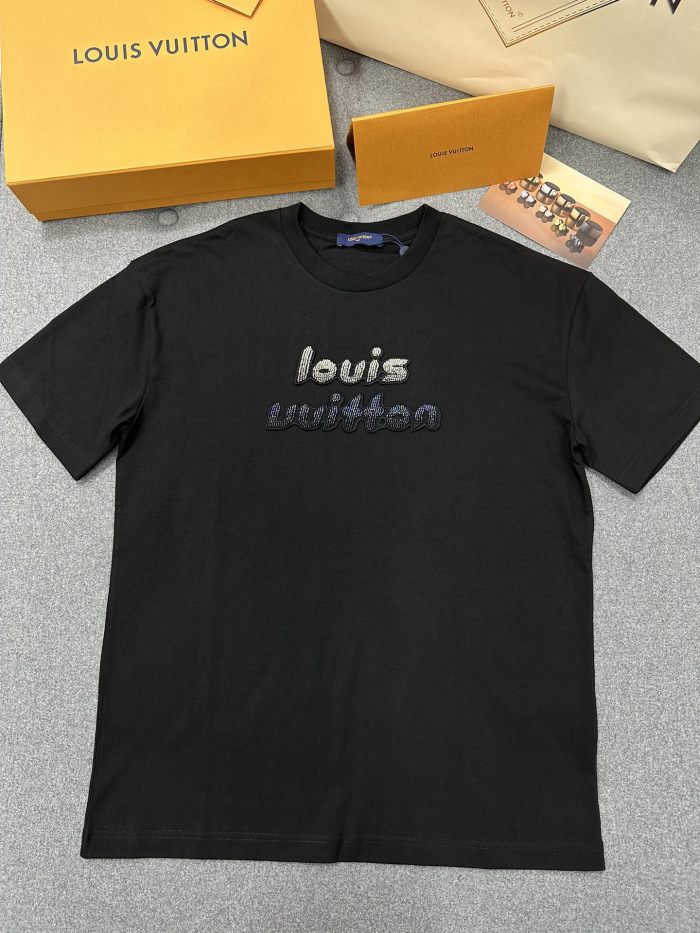 Louis Vuitton NIGO Beaded Embroidery Round Neck Short Sleeve T-Shirt #nigo94954