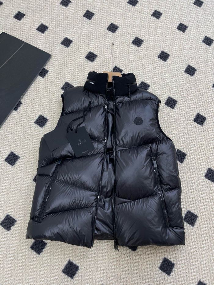 NIGO Moncler Men's Autumn and Winter Solid Color Zipper Standing Collar Puffer Down Vest #nigo73659